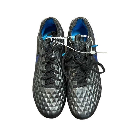 New Nike Tiempo Legend 8‎ Elite FG Under The Radar Black / Blue Cleats - Picture 3 of 6